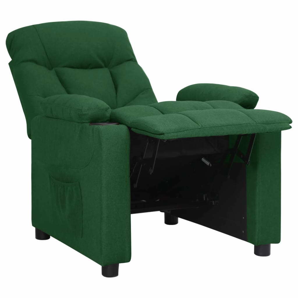 Fauteuil inclinable Vert foncé Tissu - XIOS