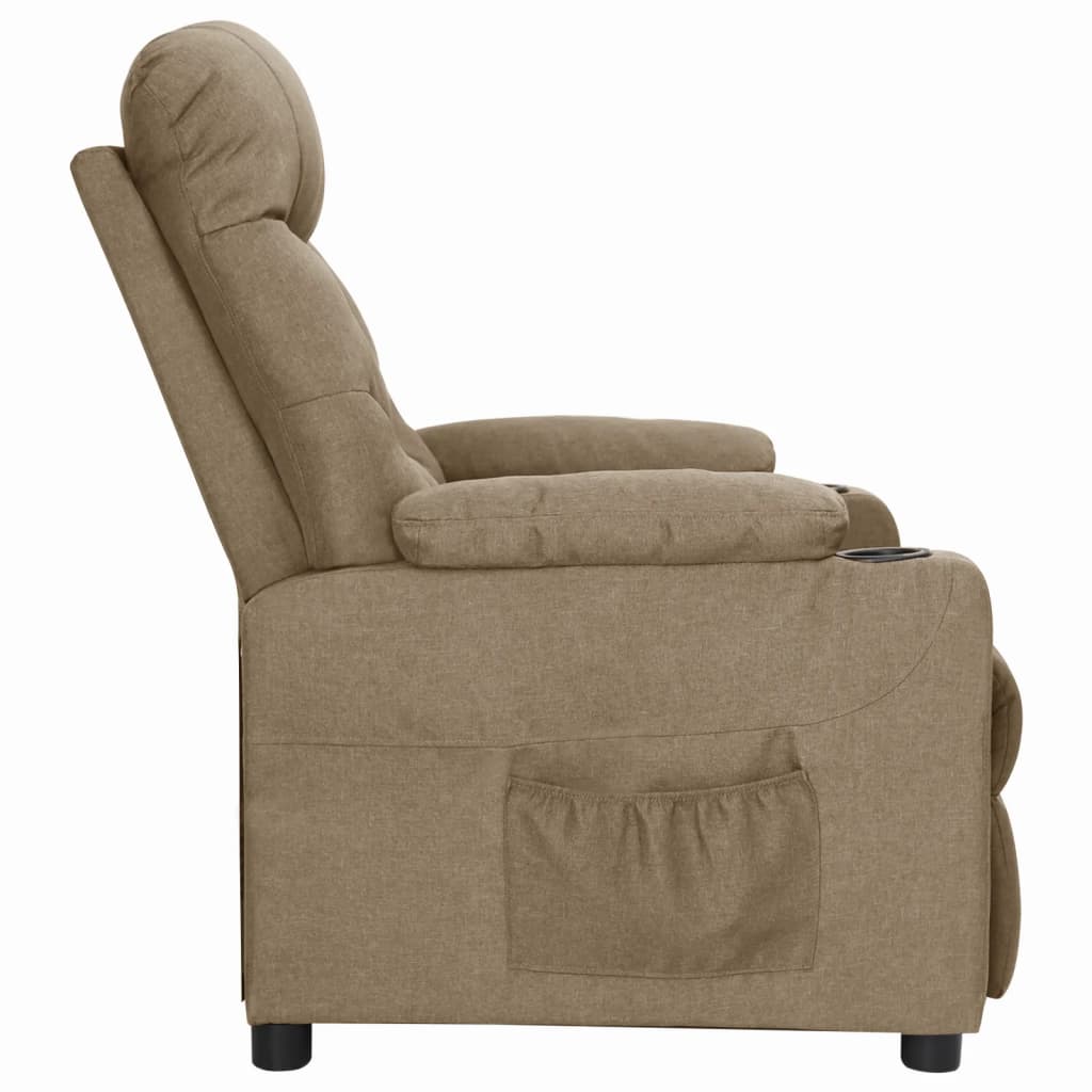 Fauteuil inclinable Taupe Tissu - XIOS