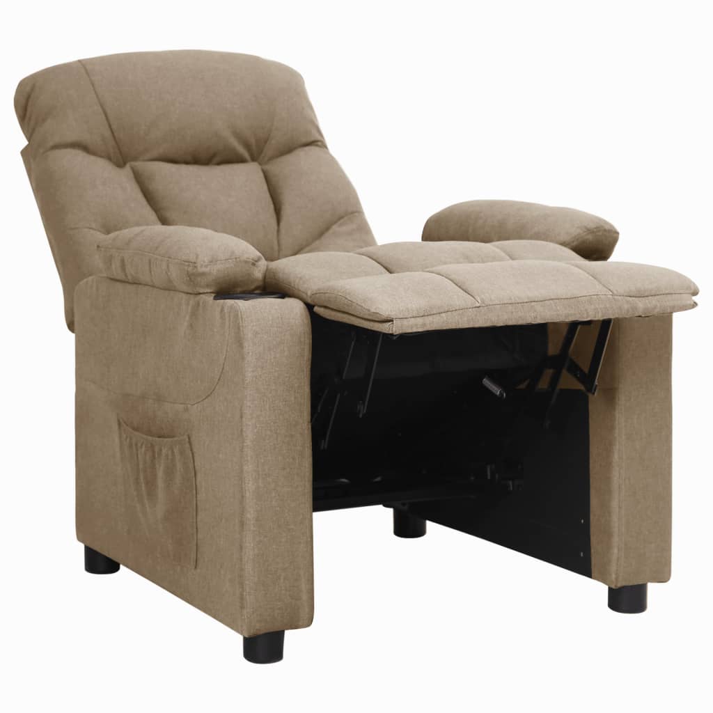 Fauteuil inclinable Taupe Tissu - XIOS