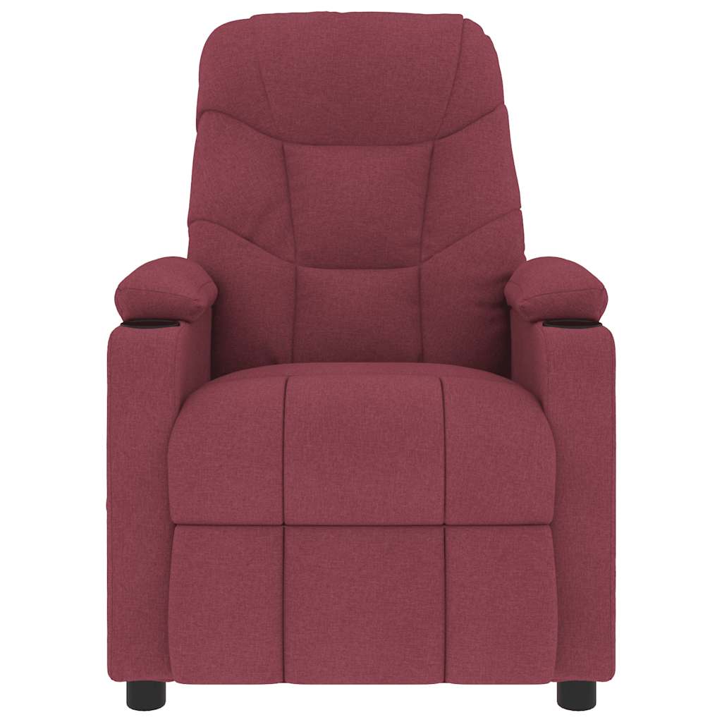 Fauteuil de massage Rouge bordeaux Tissu - XIOS
