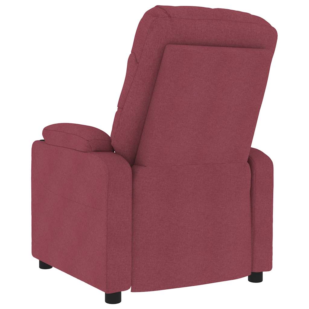 Fauteuil de massage Rouge bordeaux Tissu - XIOS