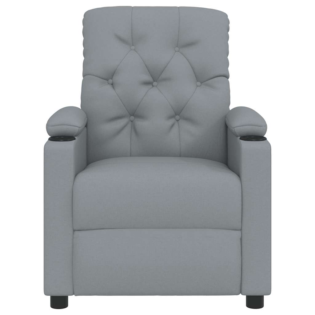Fauteuil inclinable Gris clair Tissu - XIOS