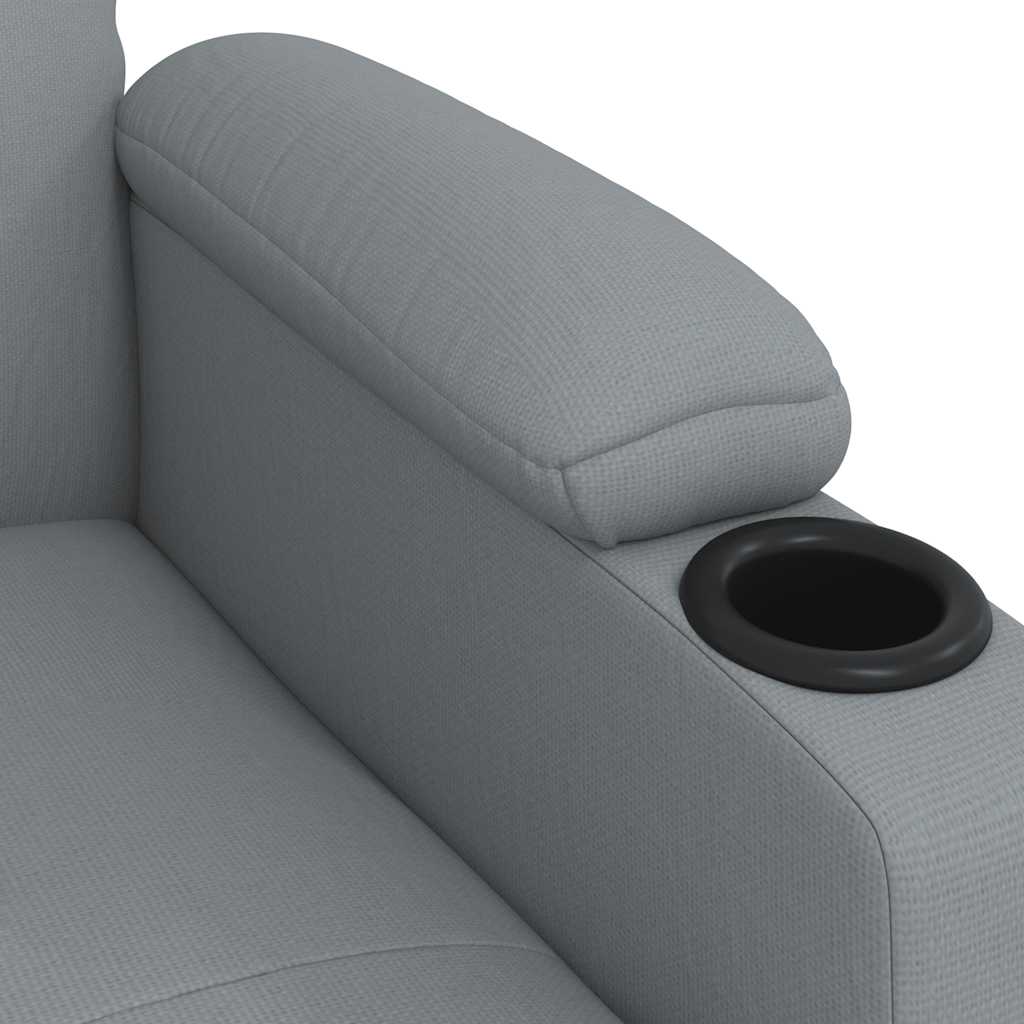 Fauteuil inclinable Gris clair Tissu - XIOS