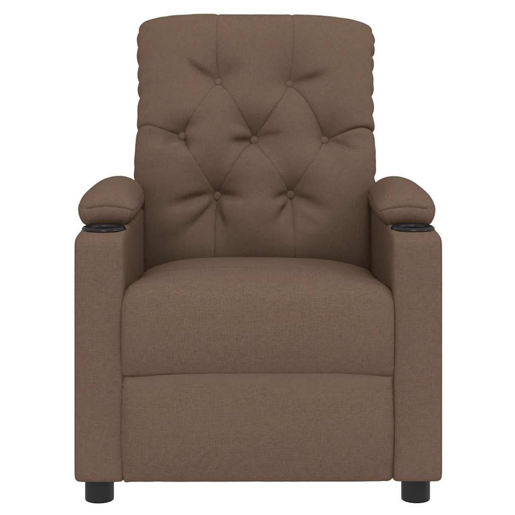 Fauteuil inclinable Marron Tissu - XIOS