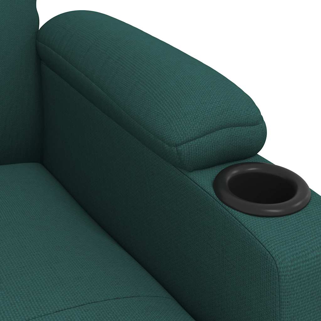 Fauteuil inclinable Vert foncé Tissu - XIOS