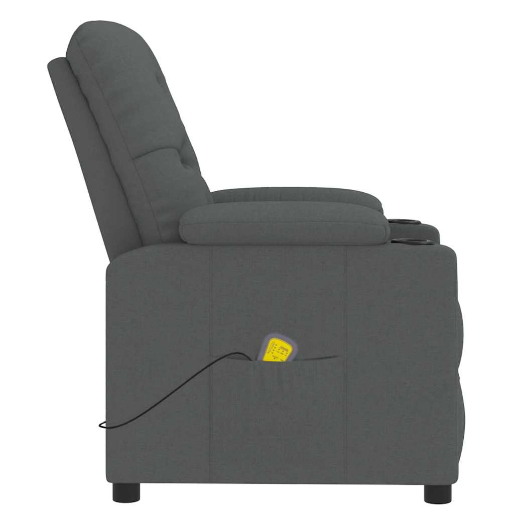 Fauteuil de massage Gris foncé Tissu - XIOS