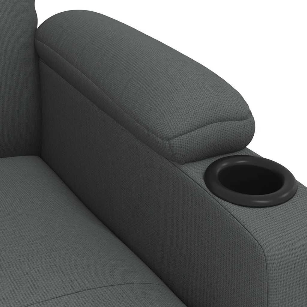Fauteuil de massage Gris foncé Tissu - XIOS