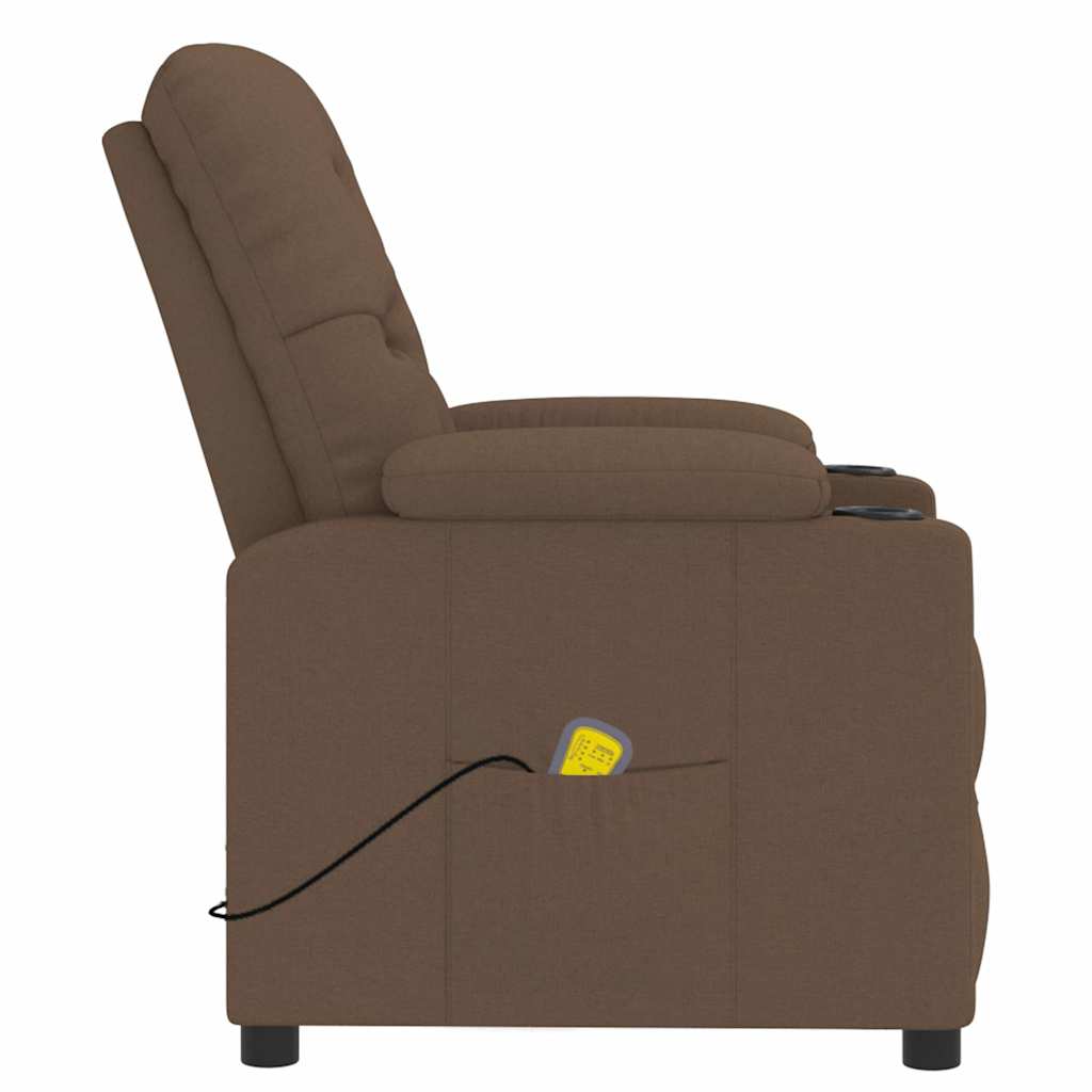 Fauteuil de massage Marron Tissu
