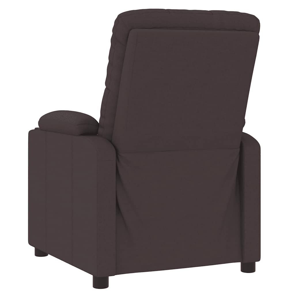 Fauteuil de massage Marron foncé Tissu