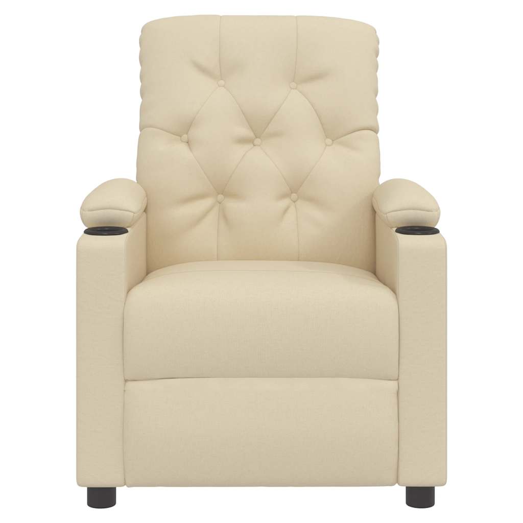 Fauteuil de massage Crème Tissu