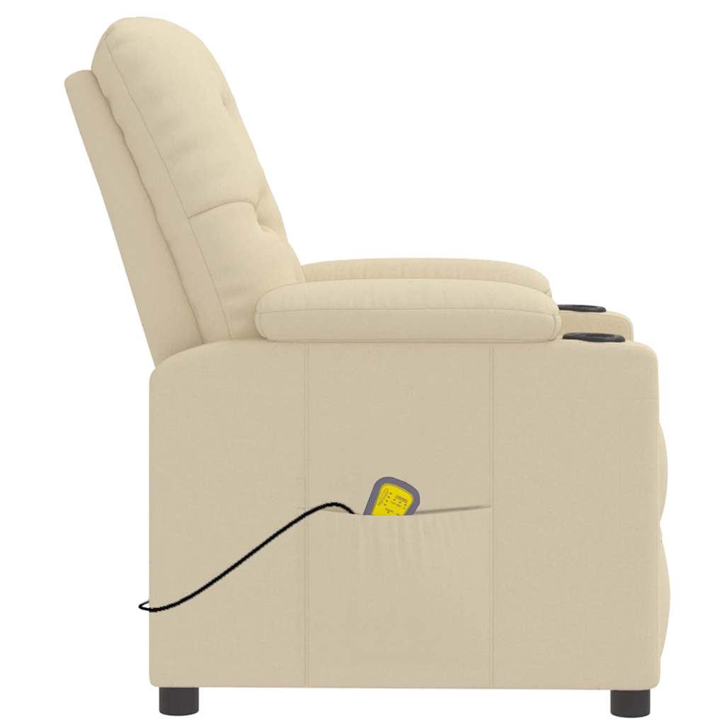 Fauteuil de massage Crème Tissu