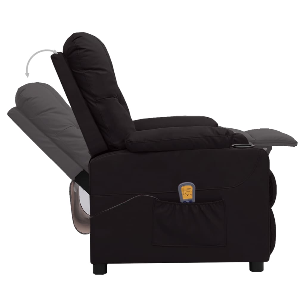 Fauteuil de massage Noir Similicuir - XIOS
