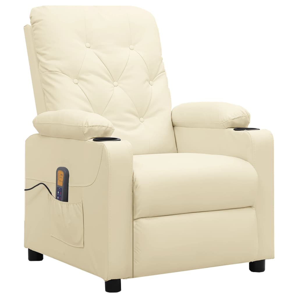 Fauteuil de massage Crème Similicuir - XIOS