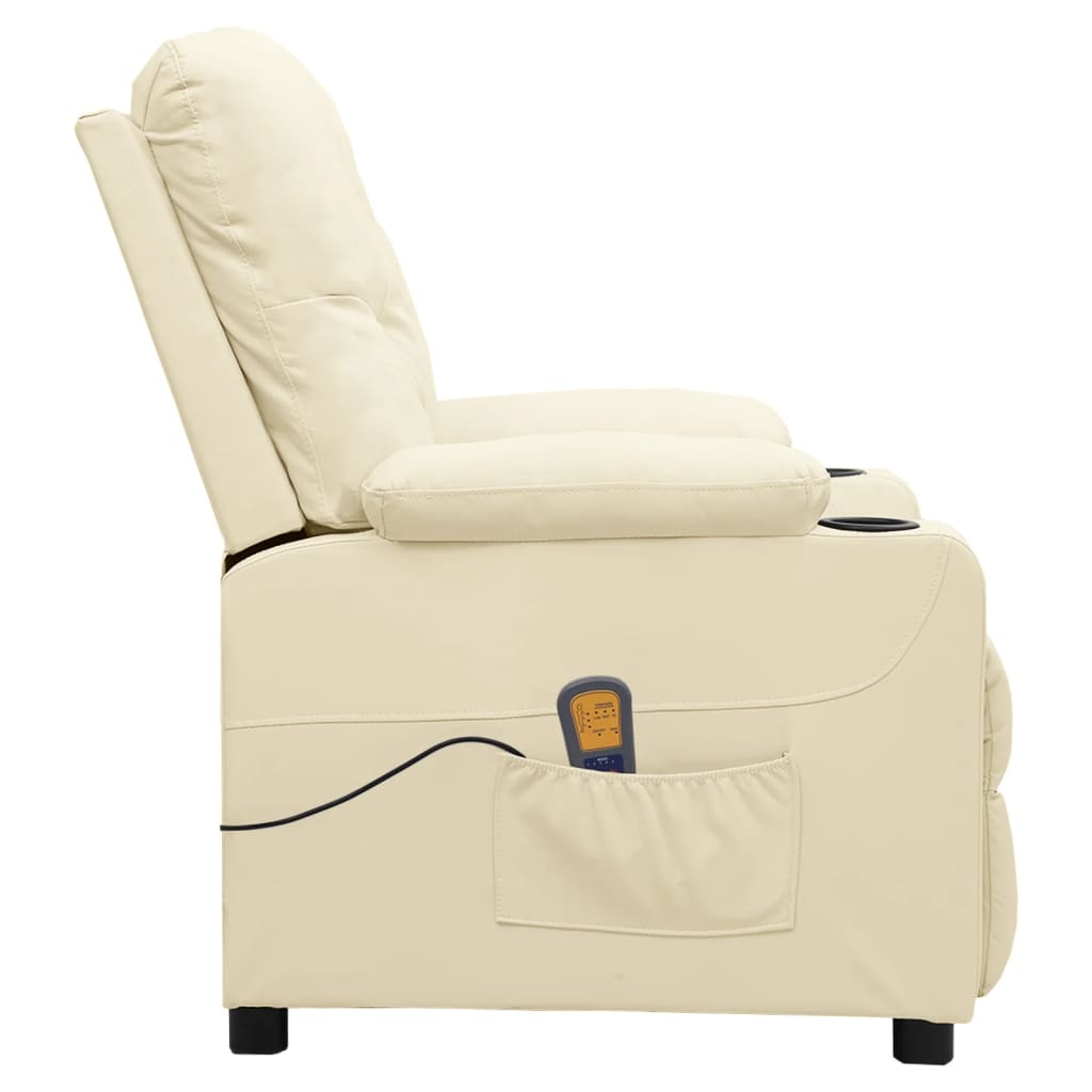 Fauteuil de massage Crème Similicuir - XIOS