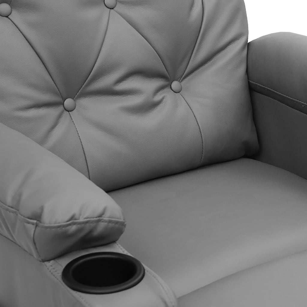 Fauteuil de massage Gris Similicuir - XIOS