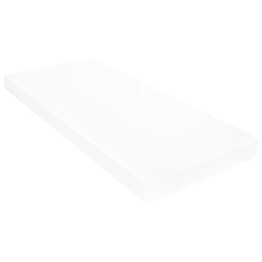 Lit de repos avec matelas 90x200 cm Blanc Bois de pin massif - XIOS