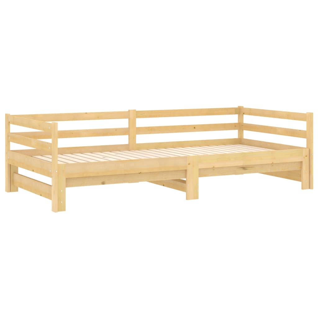 Lit coulissant 2x(90x200) cm Bois de pin massif - XIOS