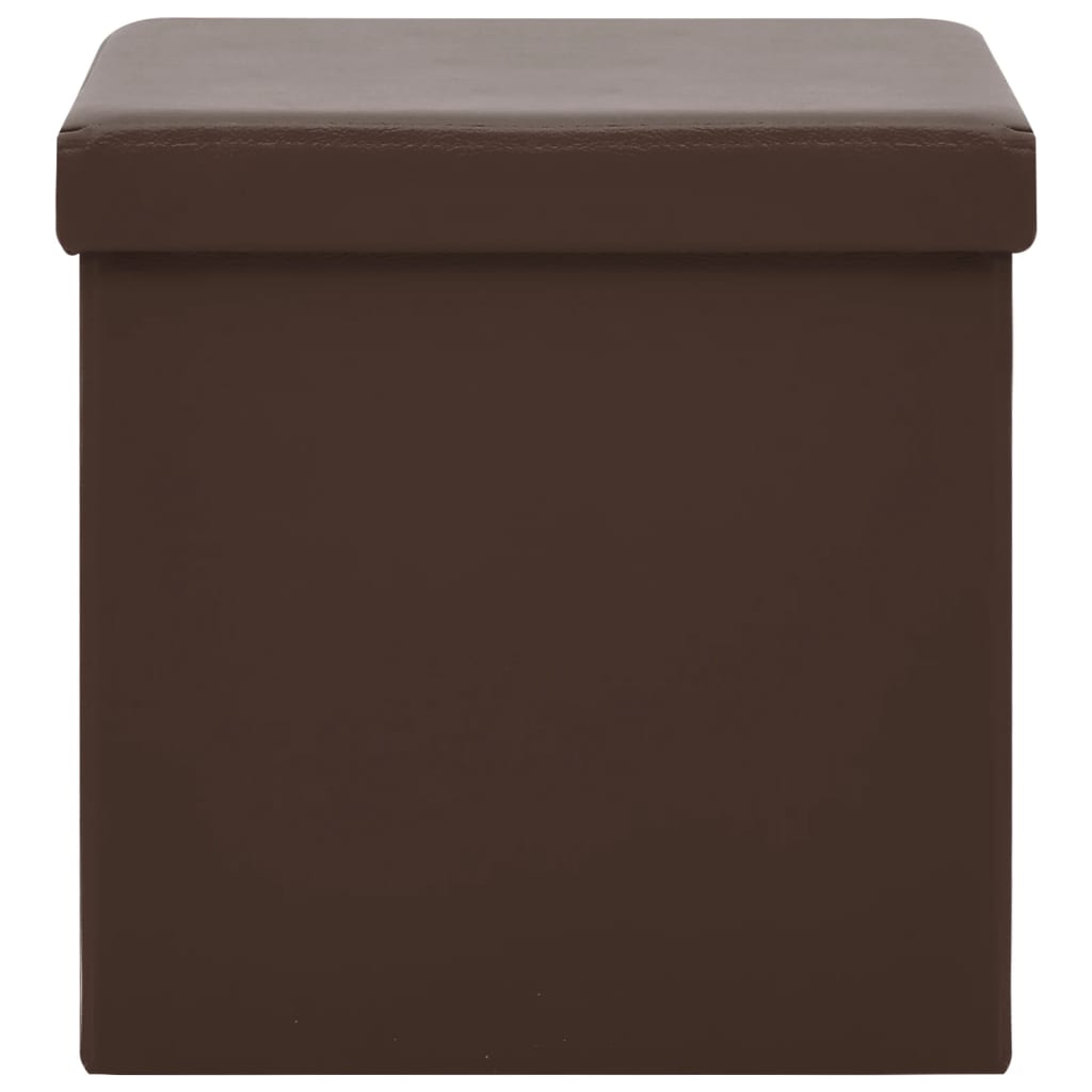 Tabouret de rangement pliable Marron PVC - XIOS