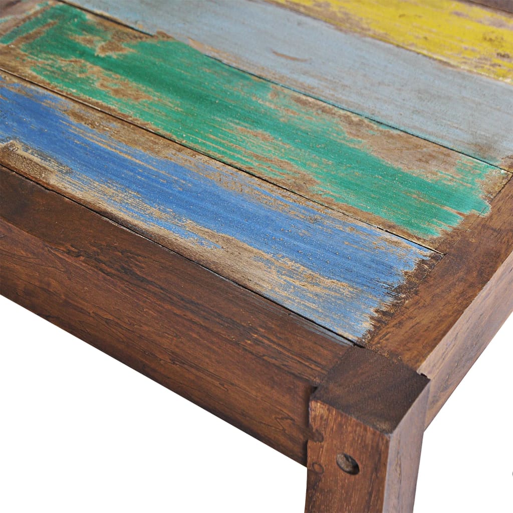 Chaises à manger lot de 6 bois de récupération solide - XIOS