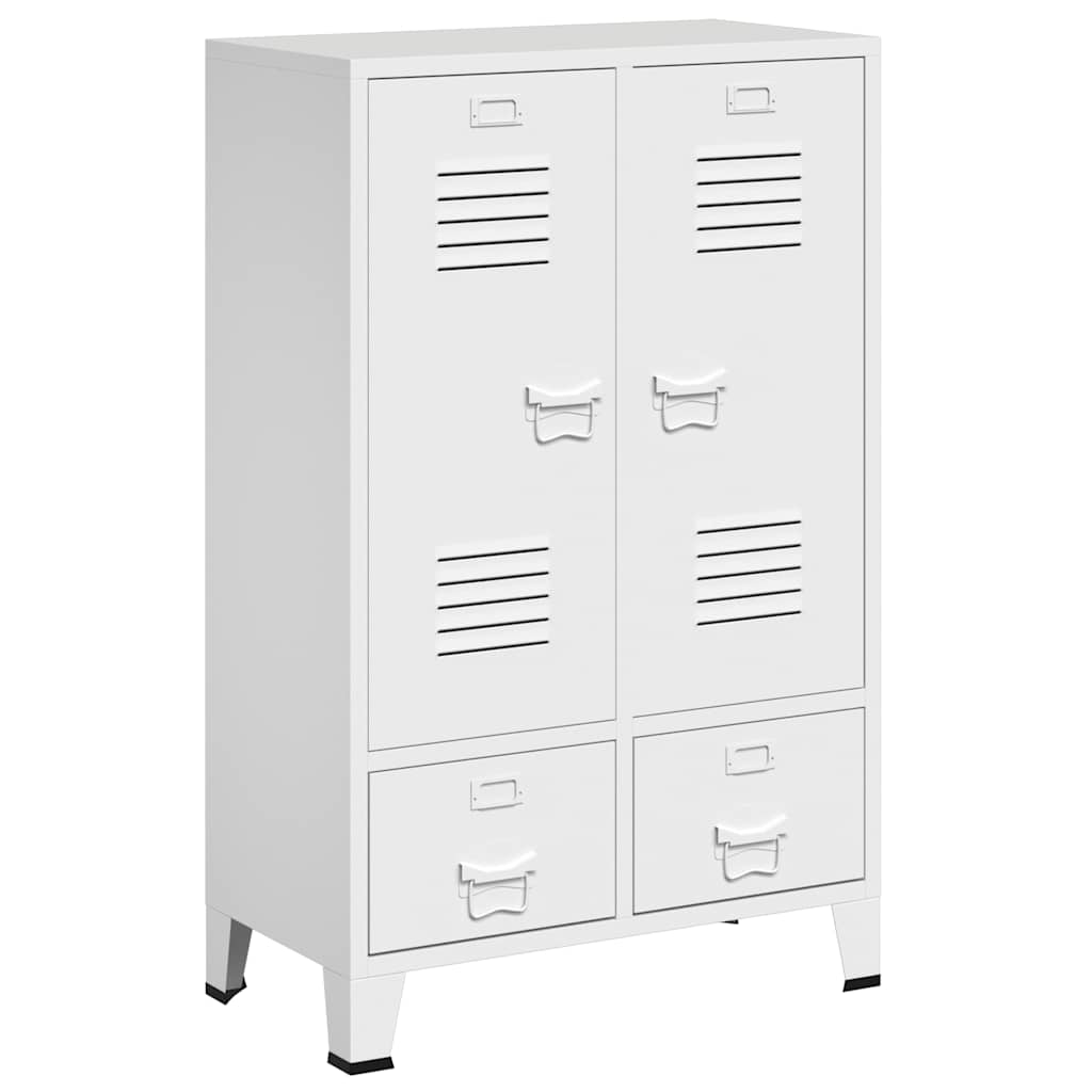 Garde-robe industrielle Blanc 67x35x107 cm Acier - XIOS