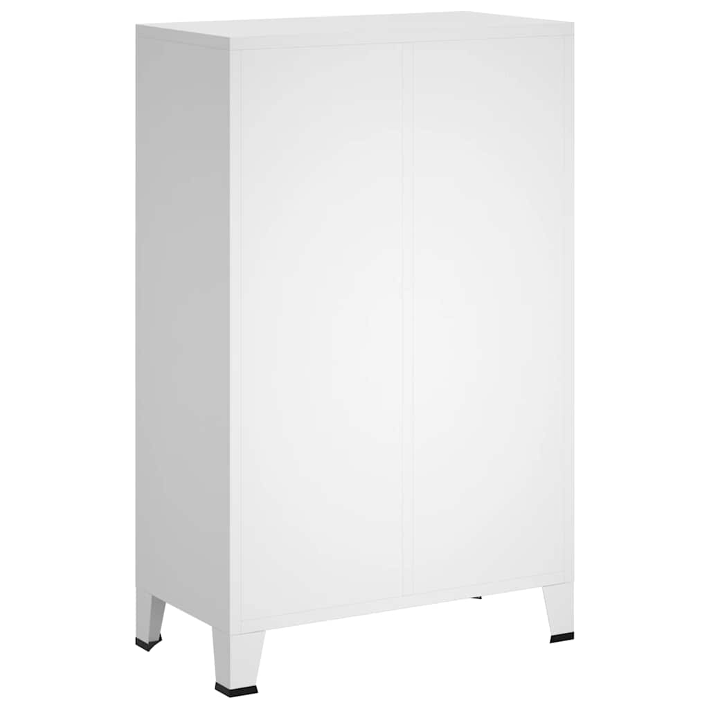 Garde-robe industrielle Blanc 67x35x107 cm Acier - XIOS