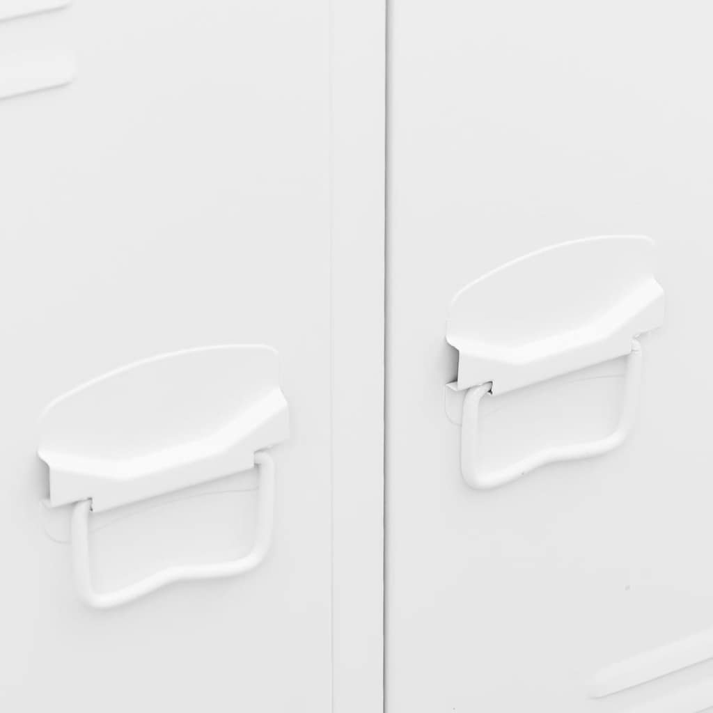 Garde-robe industrielle Blanc 67x35x107 cm Acier - XIOS