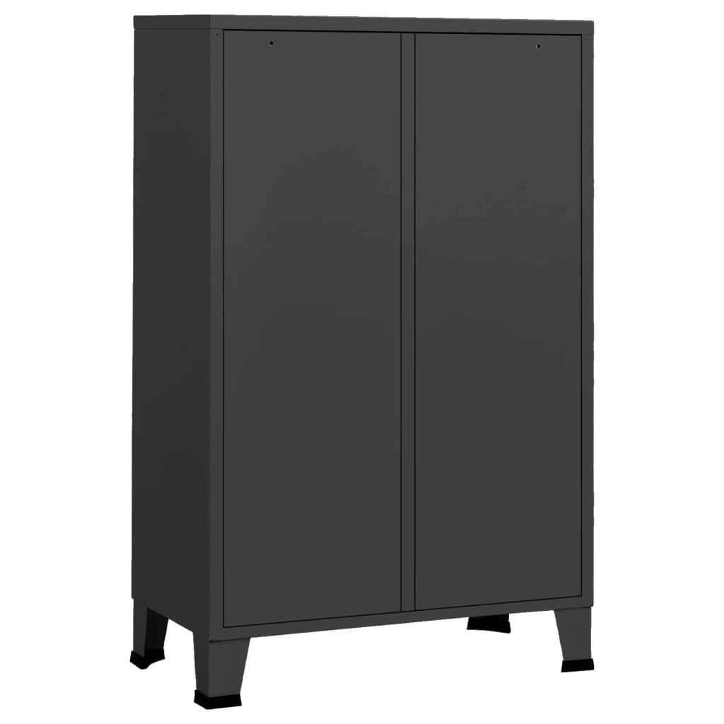 Garde-robe industrielle Anthracite 67x35x107 cm Acier - XIOS
