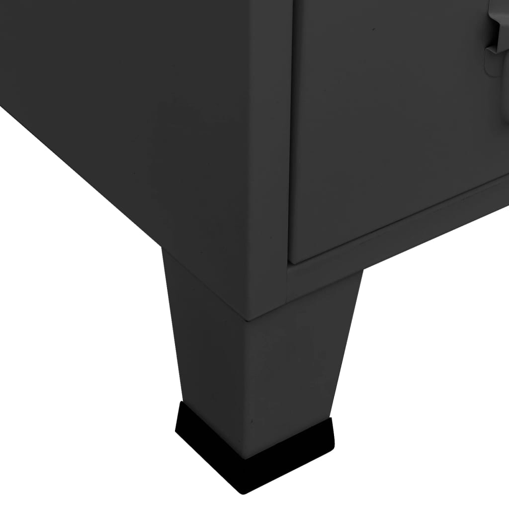 Garde-robe industrielle Anthracite 67x35x107 cm Acier - XIOS