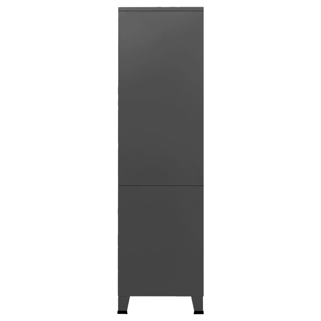 Garde-robe industrielle Anthracite 90x50x180 cm Métal - XIOS