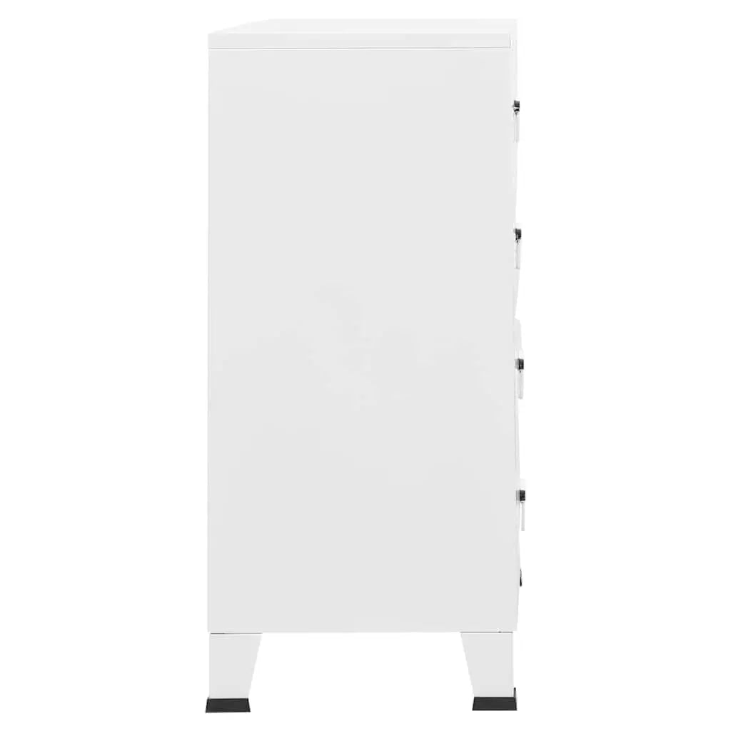 Armoire à tiroirs industrielle Blanc 78x40x93 cm Métal - XIOS