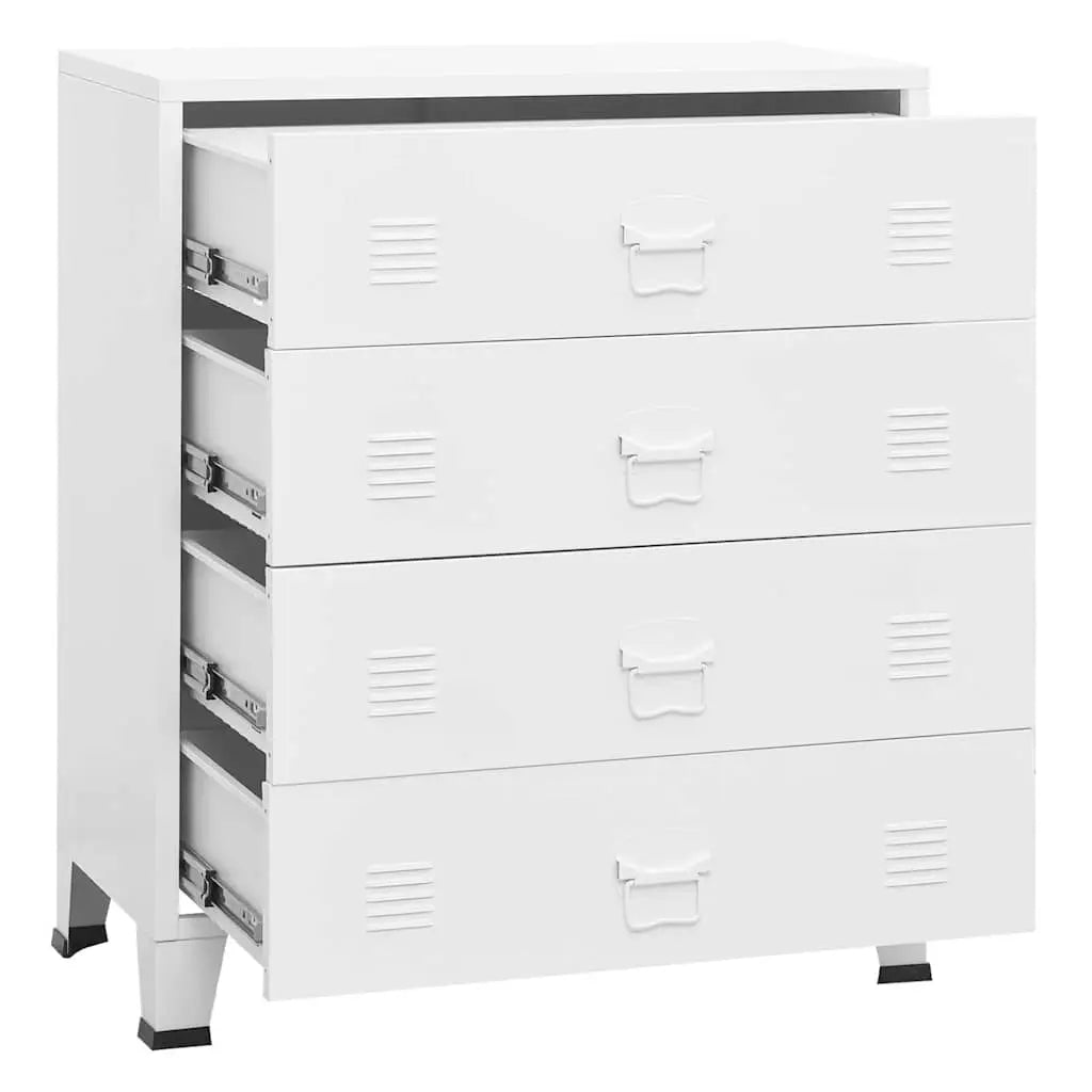 Armoire à tiroirs industrielle Blanc 78x40x93 cm Métal - XIOS