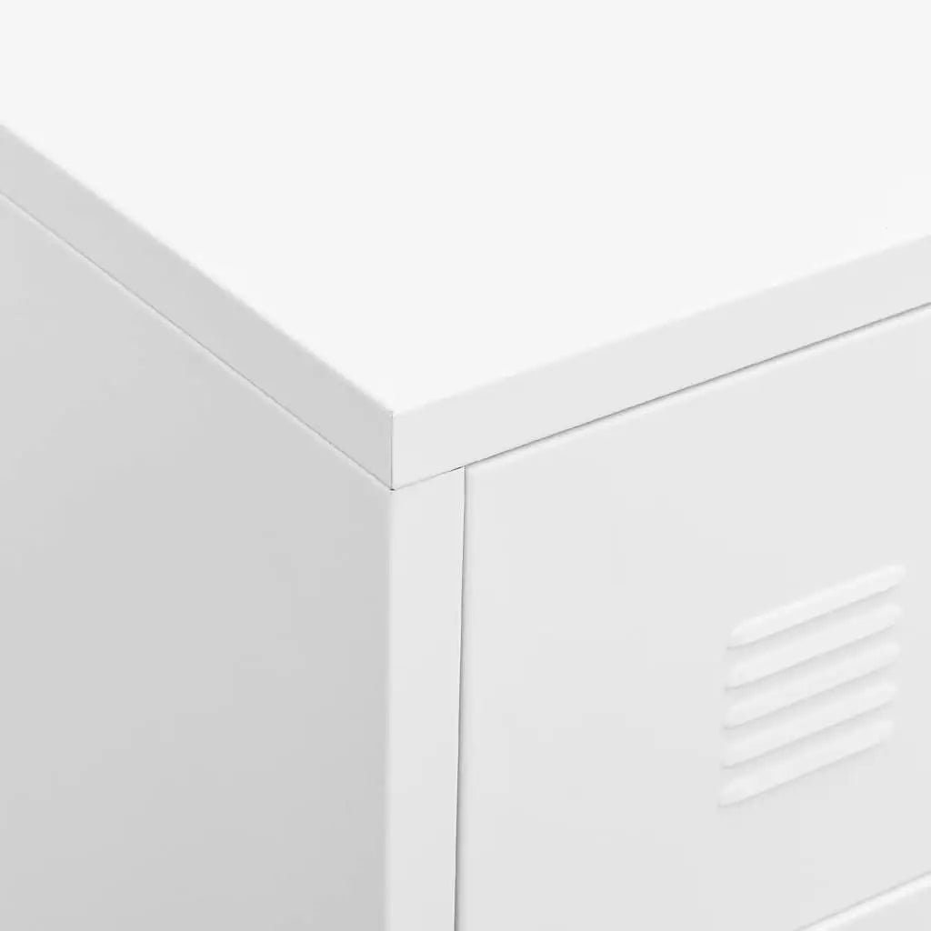 Armoire à tiroirs industrielle Blanc 78x40x93 cm Métal - XIOS