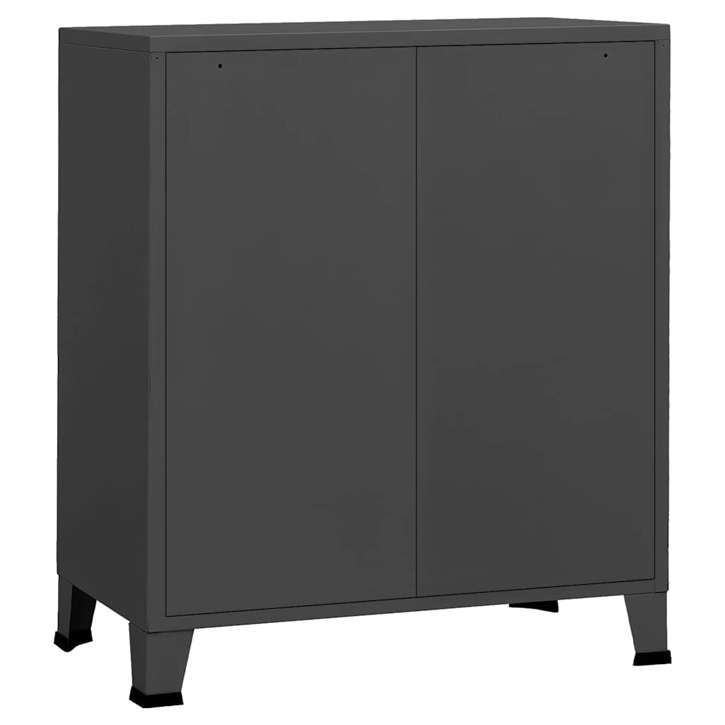 Armoire à tiroirs industrielle Anthracite 78x40x93 cm Métal - XIOS