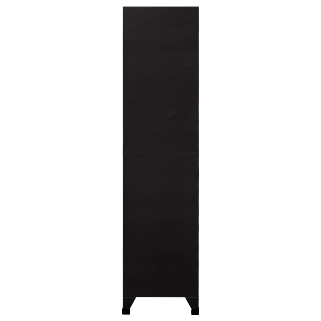 Armoire à casiers Noir 90x40x180 cm Acier