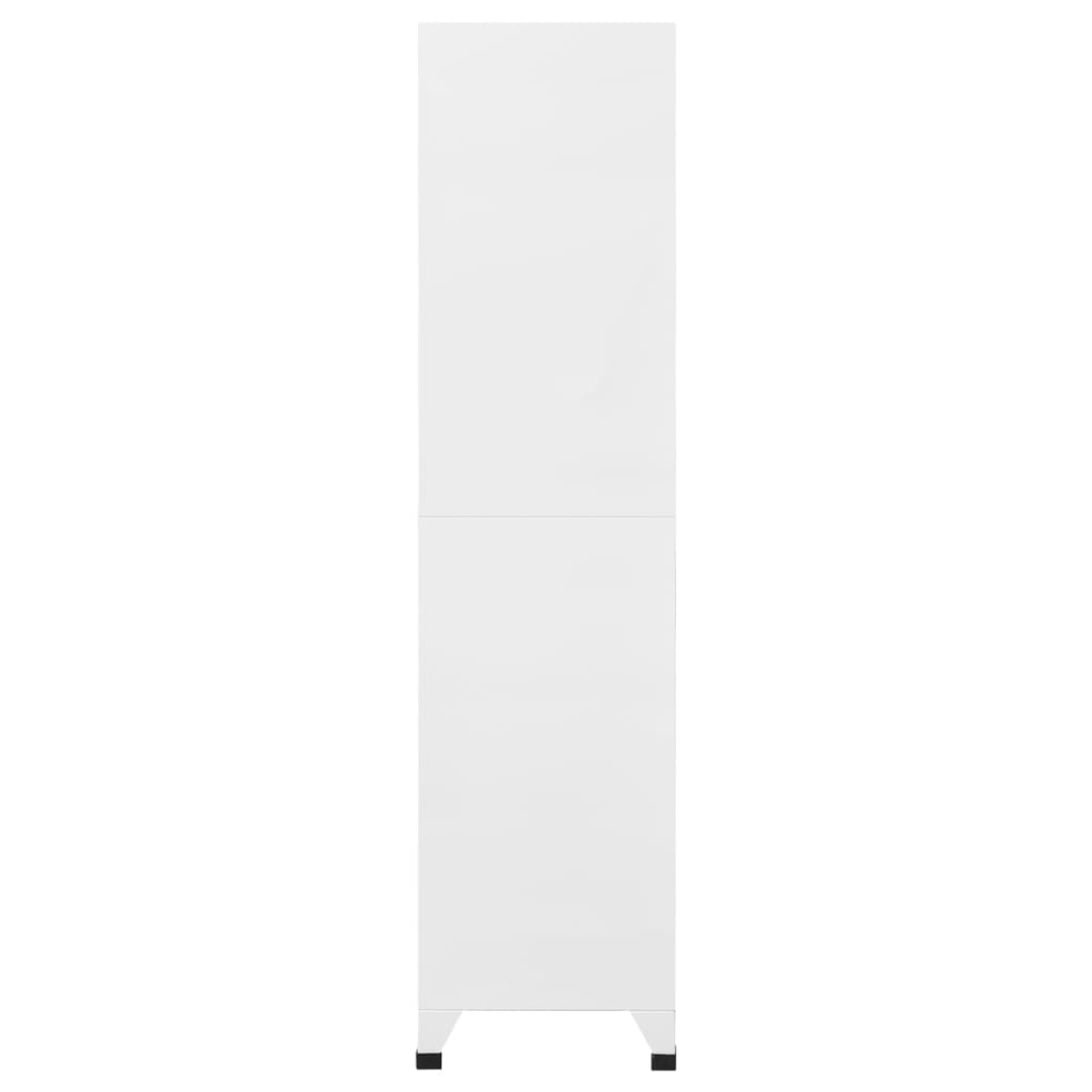 Armoire à casiers Gris clair et gris foncé 90x40x180 cm Acier