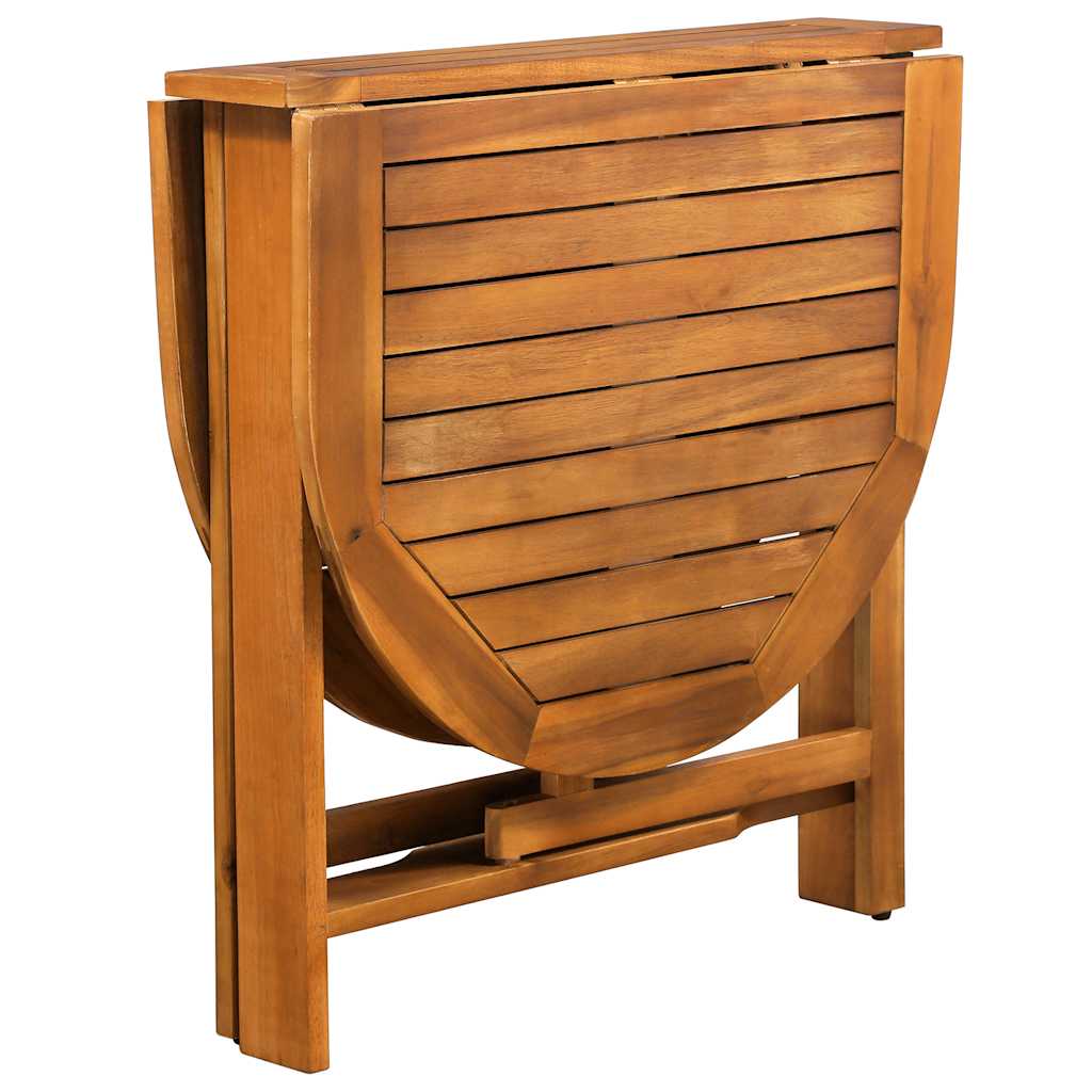 Ensemble de salle à manger de jardin 5 pcs en bois d'acacia massif