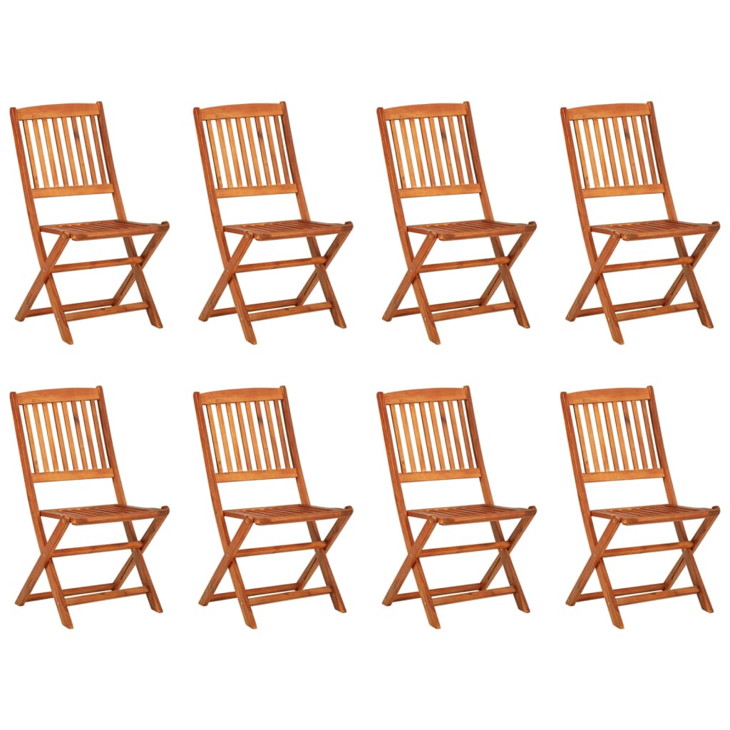 Ensemble à manger de jardin 9 pcs bois massif d'acacia