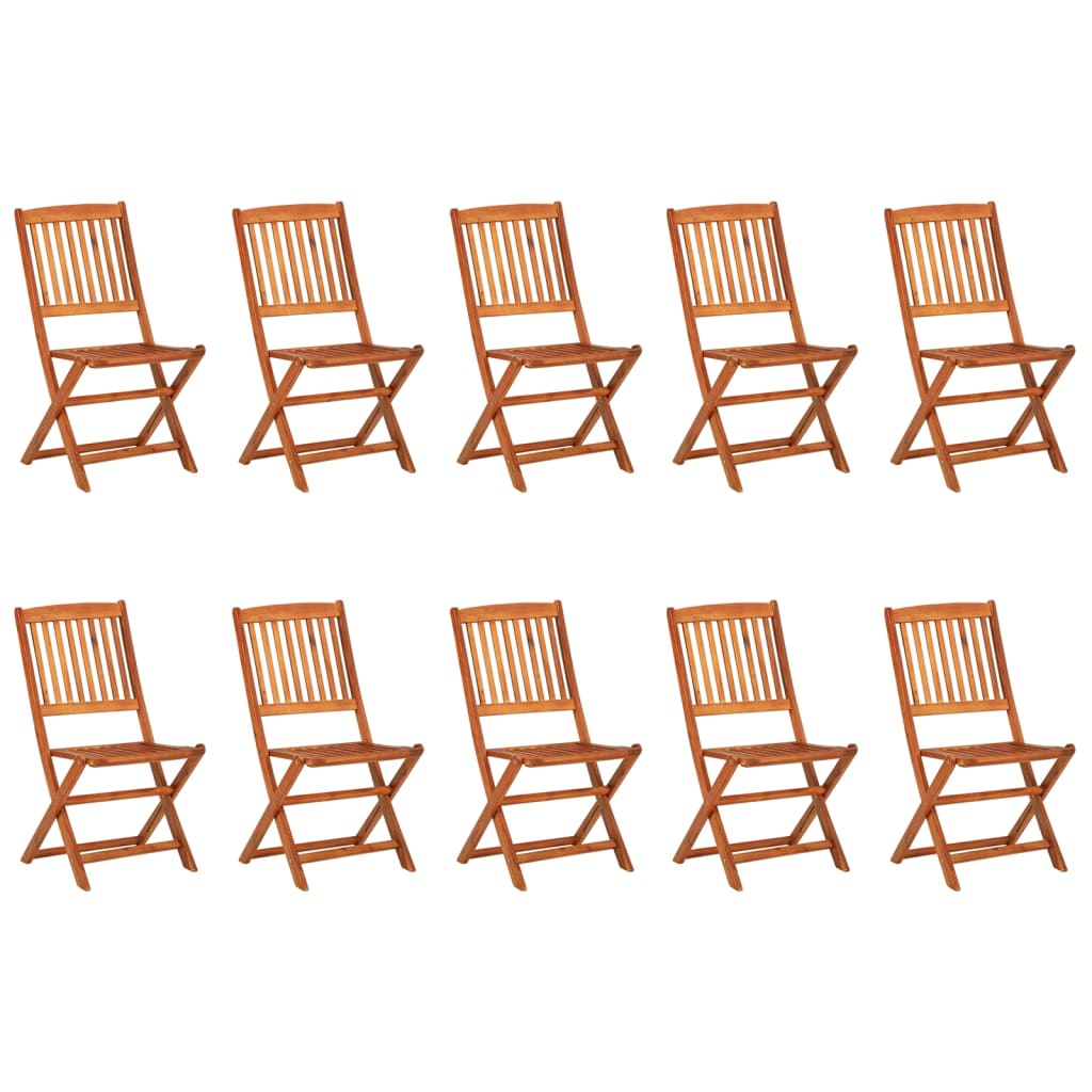 Ensemble à manger de jardin 11 pcs 220x90x75 cm bois d'acacia