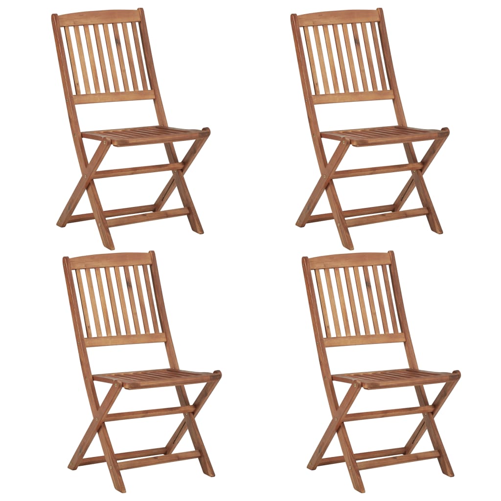 Ensemble à manger de jardin 5 pcs Bois d'acacia solide - XIOS