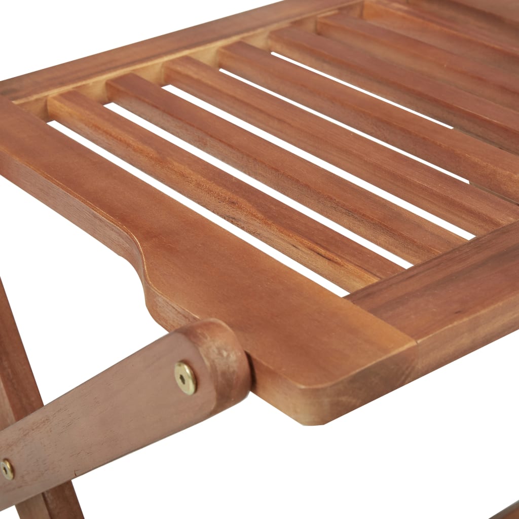 Ensemble à manger de jardin 5 pcs Bois d'acacia solide