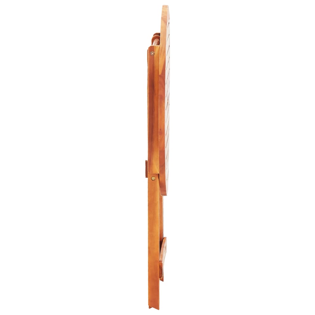 Ensemble à manger d'extérieur pliable 3 pcs Bois d'eucalyptus