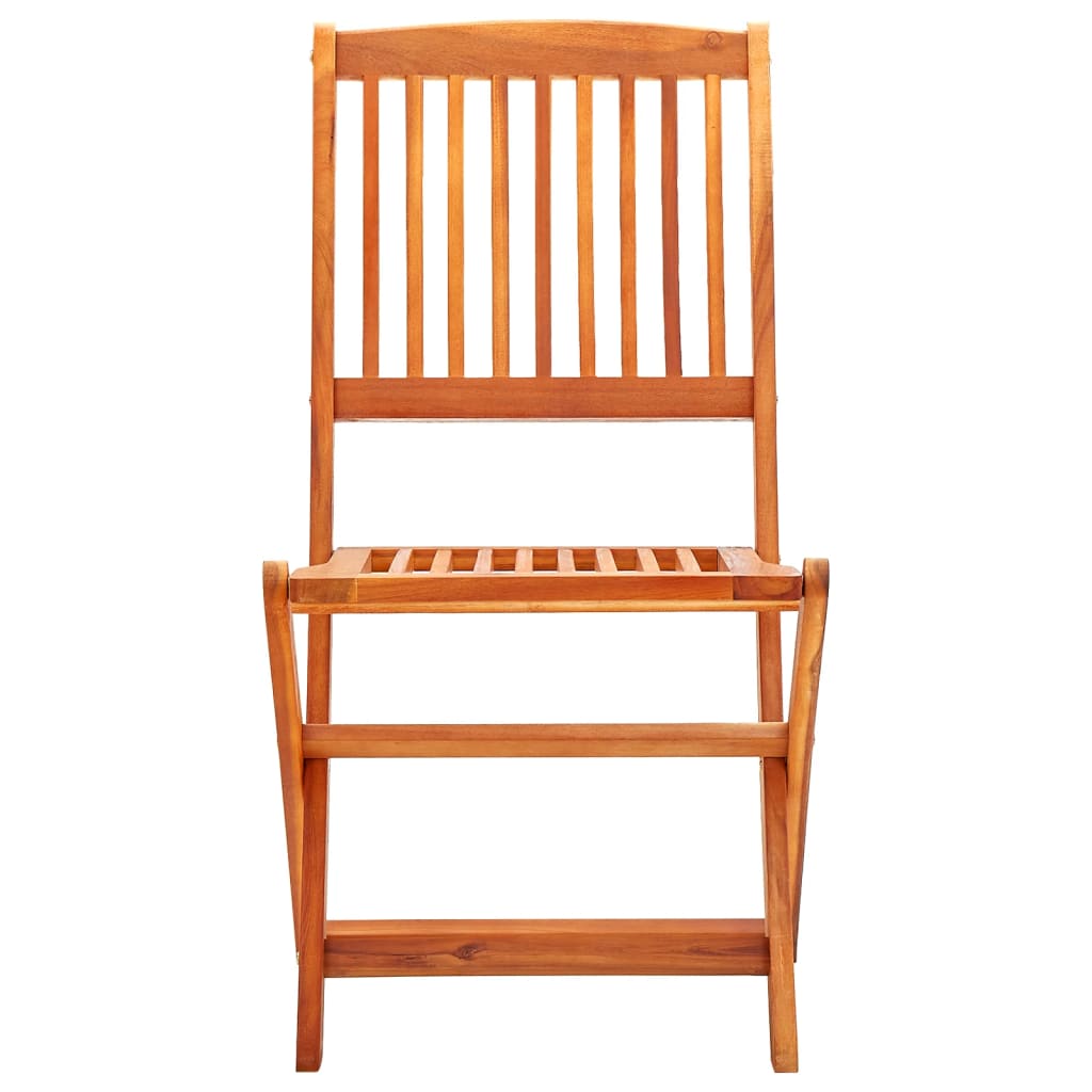 Ensemble à manger d'extérieur pliable 3 pcs Bois d'eucalyptus
