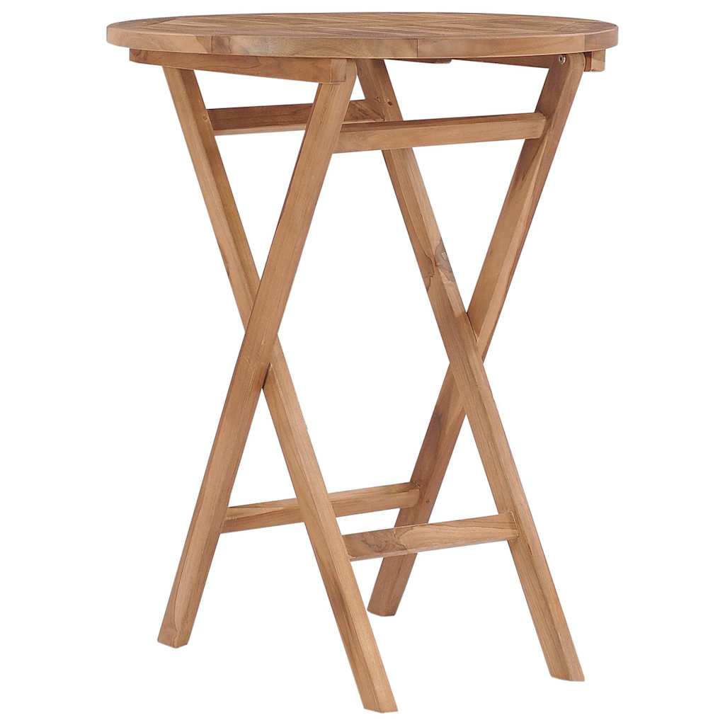 Ensemble à manger de jardin 3 pcs Bois de teck massif