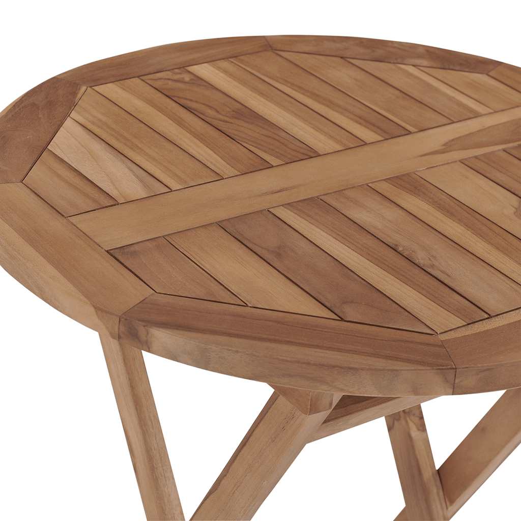 Ensemble à manger de jardin 3 pcs Bois de teck massif