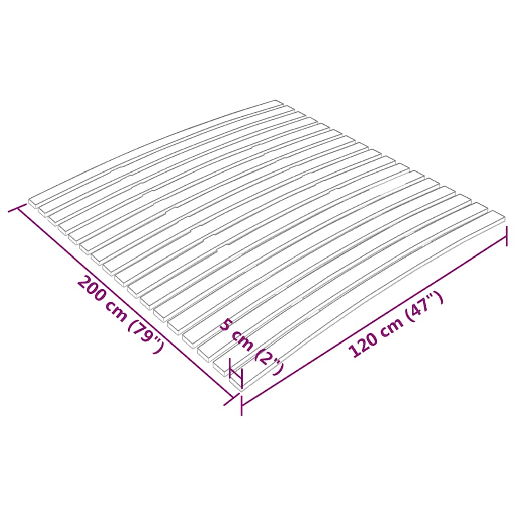 Latte de rechange pour sommier avec 17 lattes 120 x 200 cm - XIOS