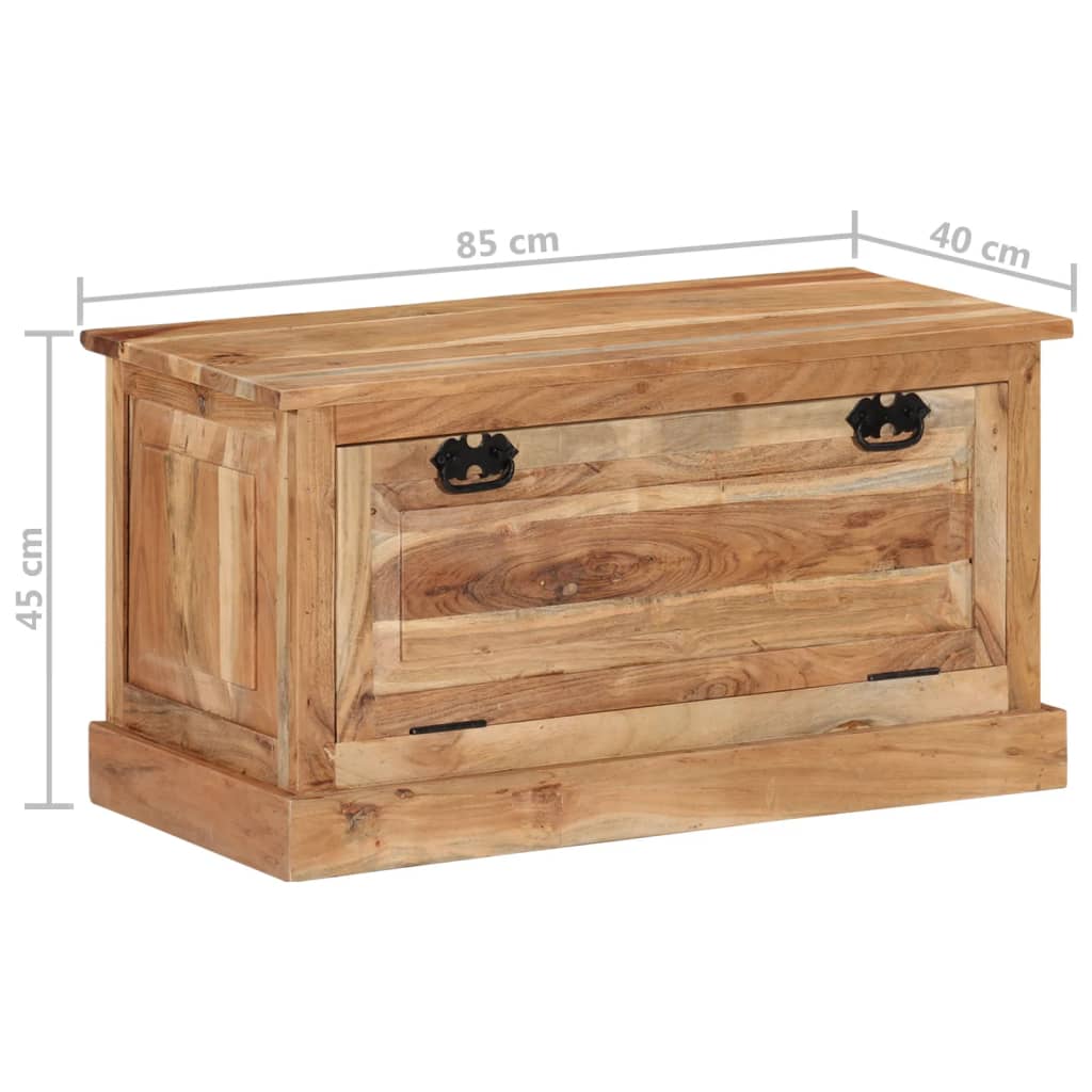 Banc de rangement de chaussures 85x40x45cm Bois d'acacia massif - XIOS