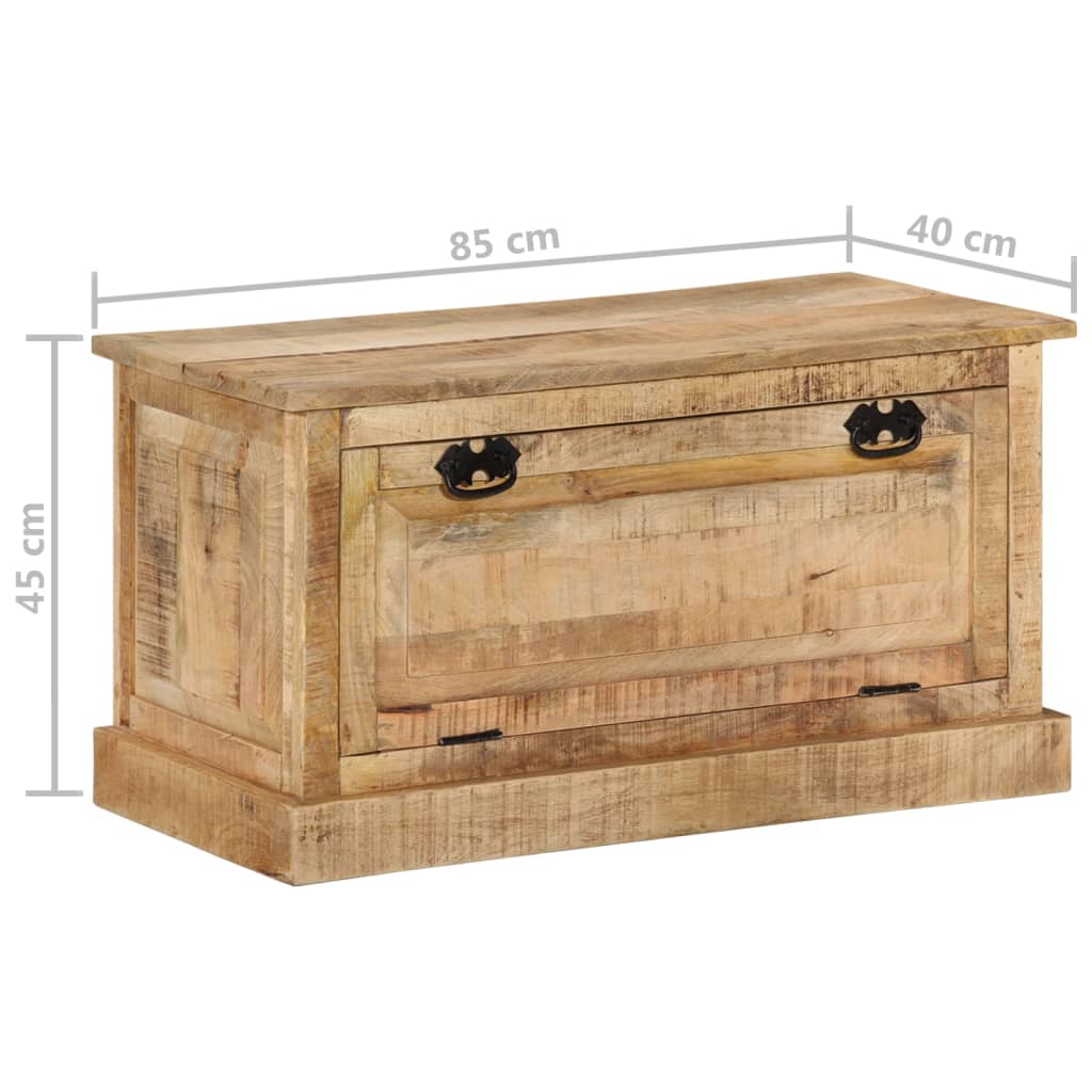 Banc de rangement de chaussures 85x40x45 cm Bois de manguier - XIOS