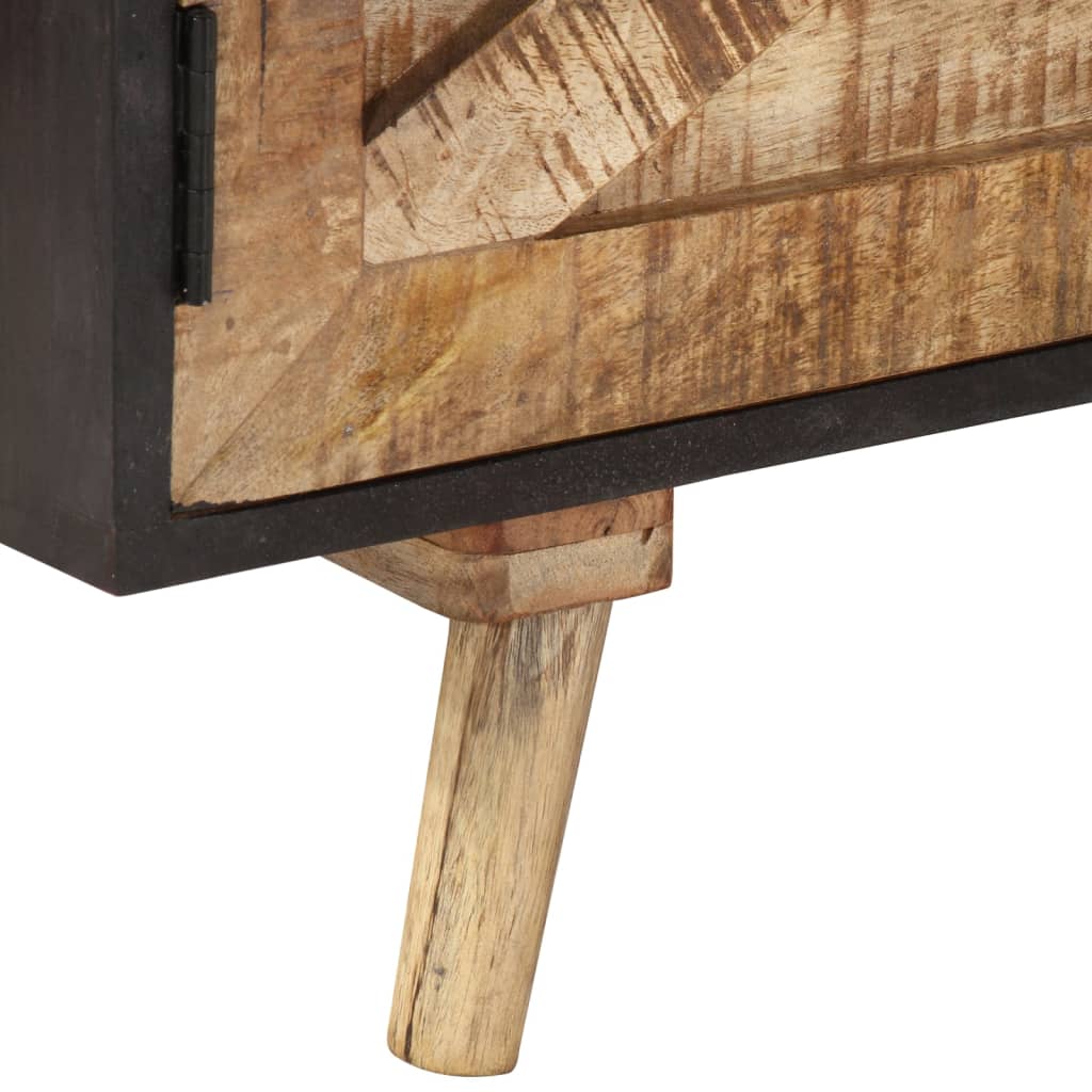 Meuble TV 140x30x46 cm Bois de manguier brut et d'acacia massif - XIOS