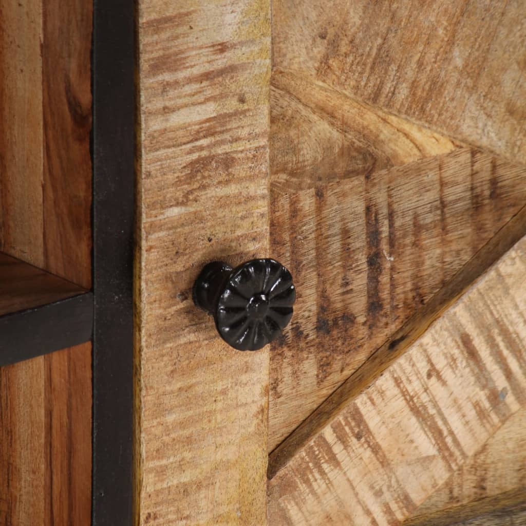Meuble TV 140x30x46 cm Bois de manguier brut et d'acacia massif - XIOS