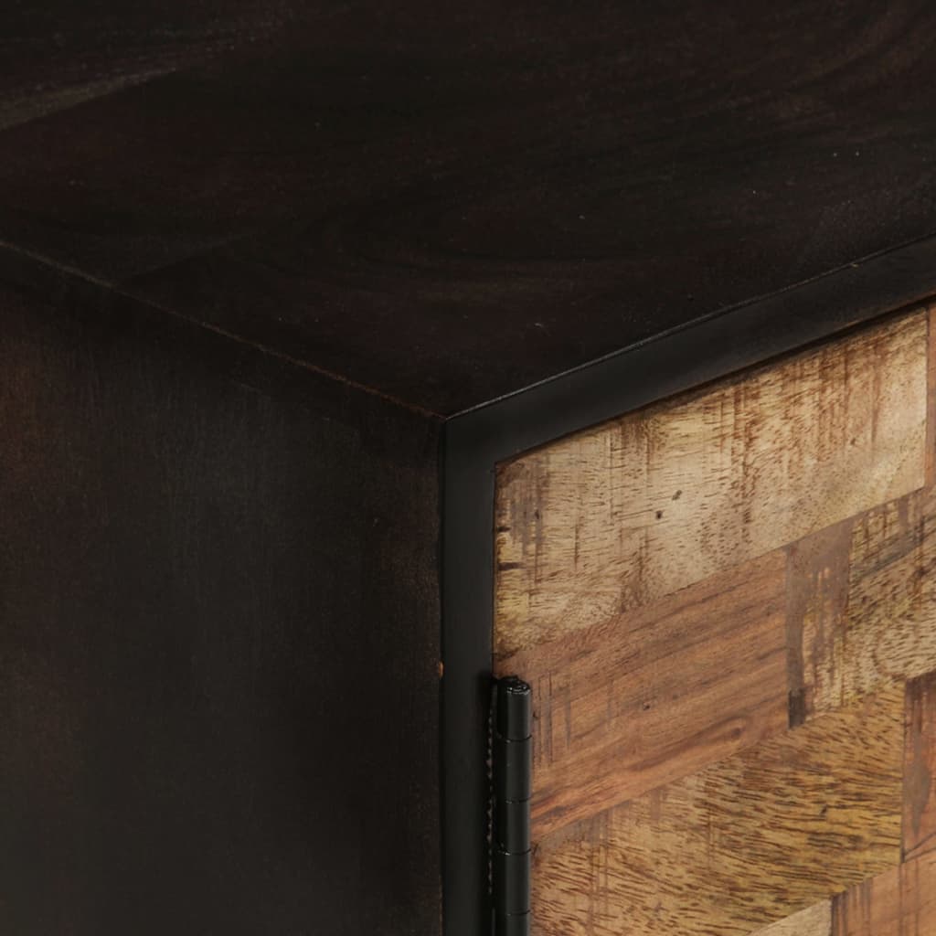 Meuble TV 140x30x45 cm Bois de manguier brut et d'acacia massif - XIOS